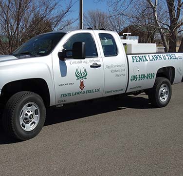 Company Truck For Your Lawn Care Treatment In Edmond, OK